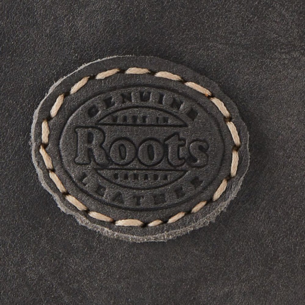 Roots Leather Charcoal Canadian Villager Tribe Crossbody Bag - Picture 6 of 16
